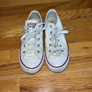 white low top converse